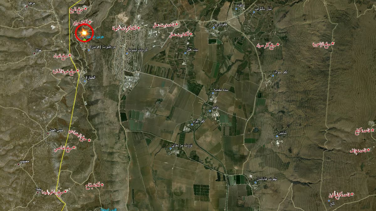 بيان صادر عن المقاومة الإسلامية حول استهداف تموضع مشاة في قلعة هونين 24 -12-2023