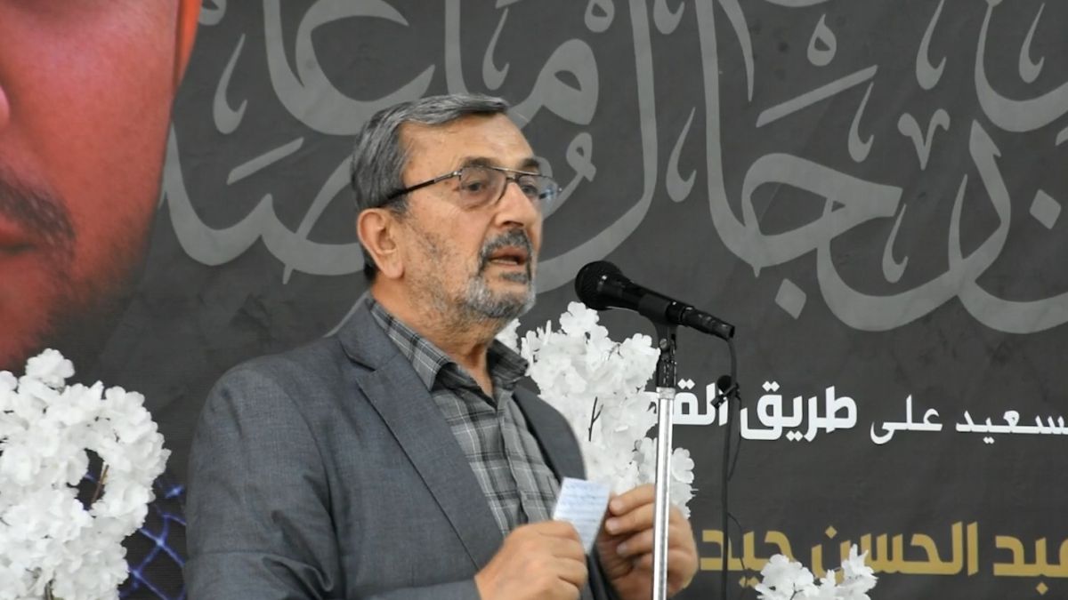 كلمة عضو كتلة الوفاء للمقاومة النائب حسن عز الدين خلال الحفل التكريمي للشهيد المجاهد على طريق القدس علي عبد الحسن حيدر (أبو تراب) في حسينية الإمام الرضا (ع) في بلدة جويا 11-7-2025‏