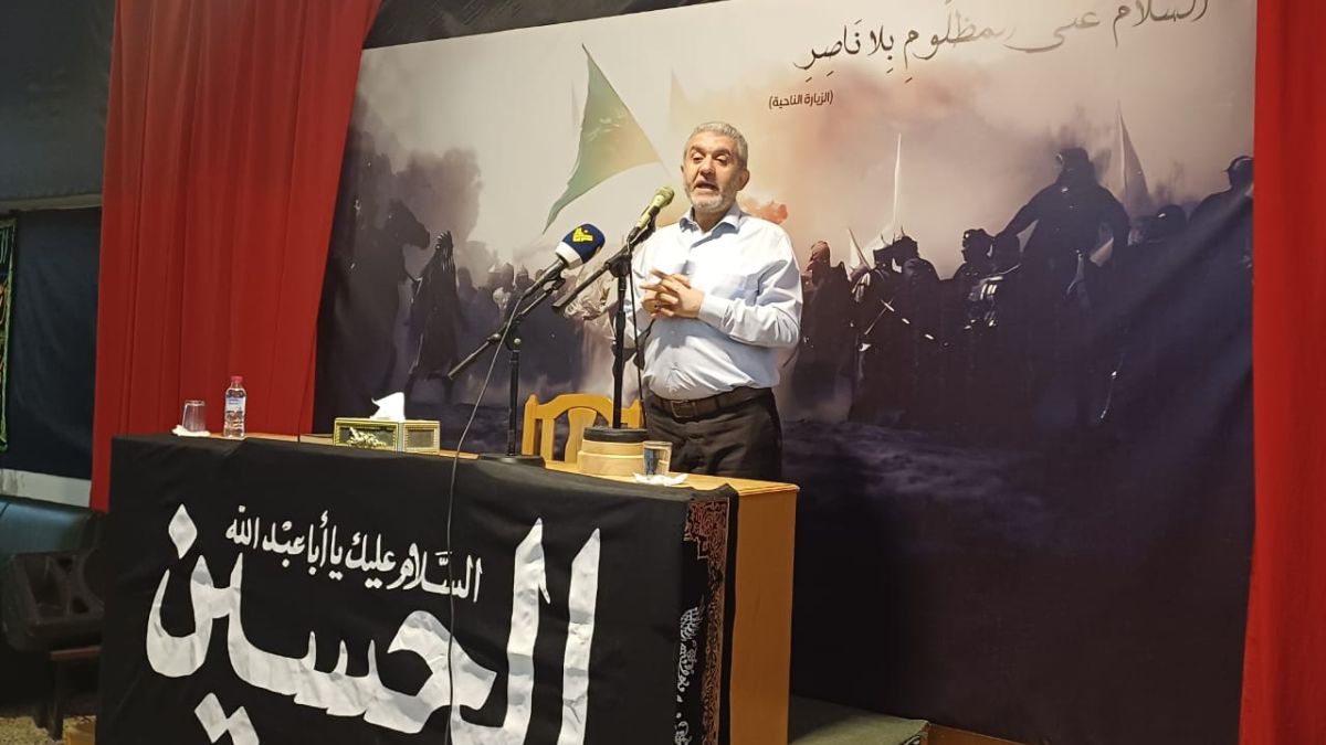 كلمة الوزير السابق مصطفى بيرم في بلدة الجباع