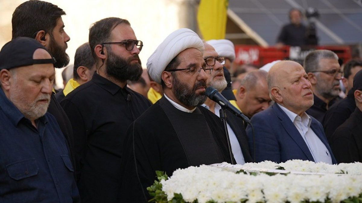 رئيس المجلس التنفيذي في حزب الله الشيخ دعموش  خلال تشييع القائد ‏الجهادي الكبير الشهيد السيد هيثم الطبطبائي والشهيدين مصطفى برو وقاسم برجاوي أن الهدف من اغتيال هذا القائد الجهادي الكبير هو النيل من إرادة المقاومة وعزمها وقرارها وتصميمها وإخافتها وضعضعتها لتتراجع وتتوقف وتضعف وتستسلم وتخضع ولكن هذا الهدف لن يتحقق على الإطلاق 24-11-2025