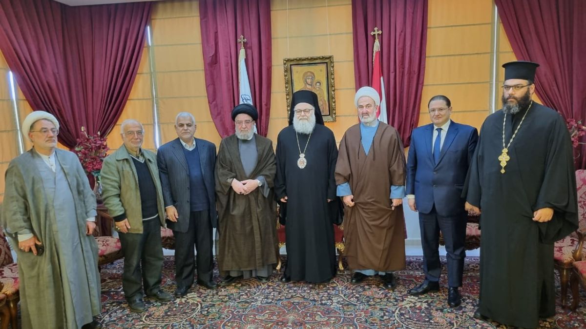زيارة وفد من حزب الله برئاسة السيد ابراهيم أمين السيد البطريرك يوحنا العاشر يازجي 11-1-2023