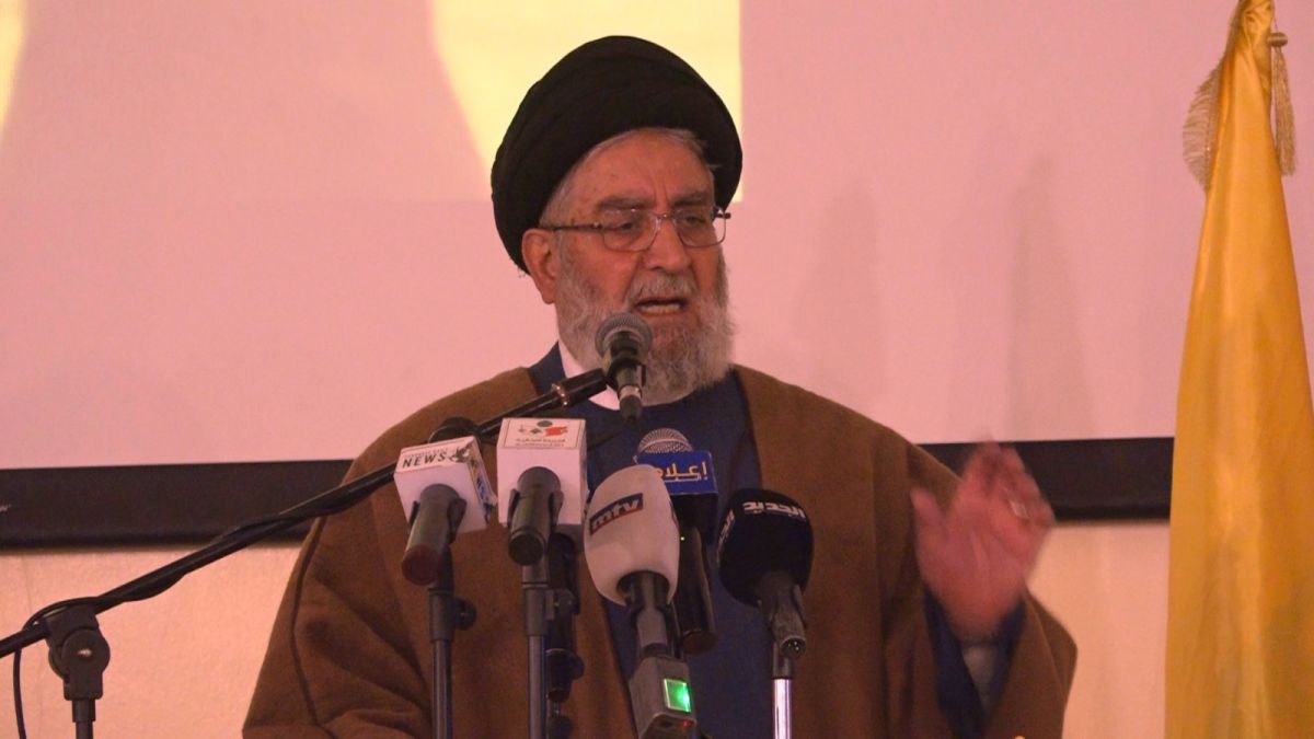 كلمة رئيس المجلس السياسي في حزب الله السيد ابراهيم امين السيد ‏ خلال حفل تابيني في بعلبك 26-2-2023