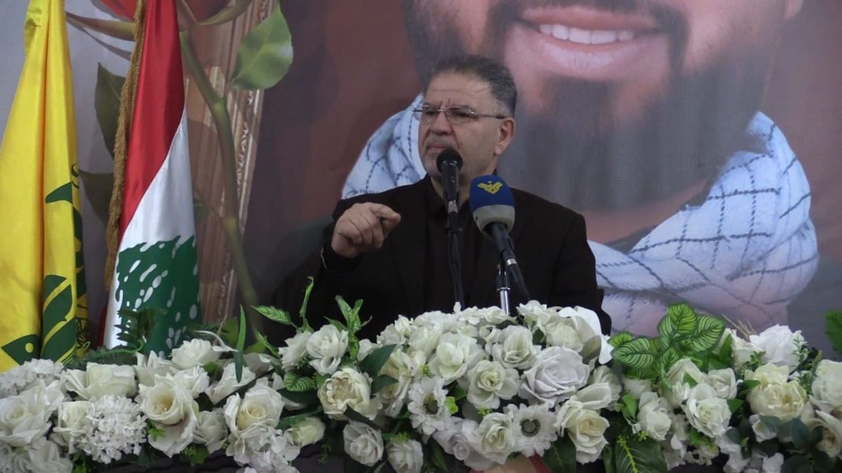 كلمة النائب علي فياض خلال الحفل التكريمي الذي أقامه حزب الله  للشهيد على طريق القدس حسين فاضل عواضة في بلدة  حاروف 4-2-2024