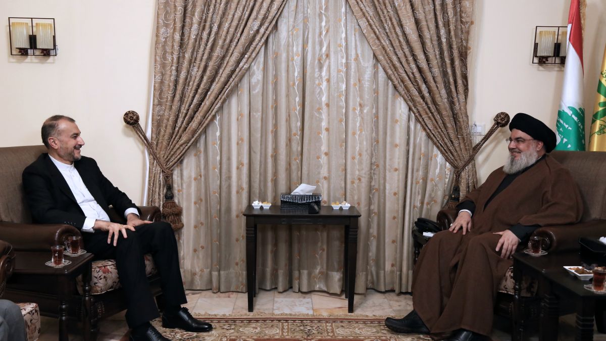 لقاء السيد حسن نصرالله مع وزير خارجية الجمهورية الاسلامية في إيران الدكتور حسين أمير عبد اللهيان 28-04-2023