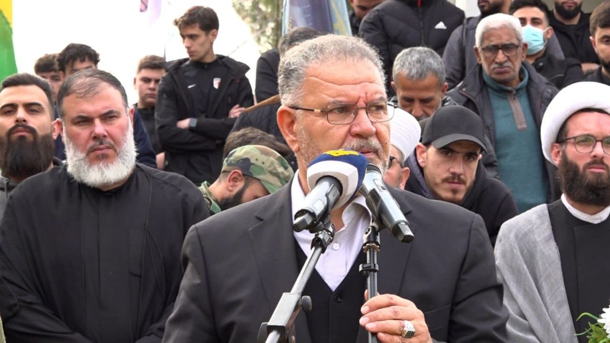 كلمة عضو كتلة الوفاء للمقاومة النائب علي فياض خلال مراسم تشييع الشهيد الرقيب علي حسن عبد الله والشهيدين المجاهدين حسن خضر عيسى ومصطفى محمد بلوط في بلدة حومين التحتا 24-12-2025