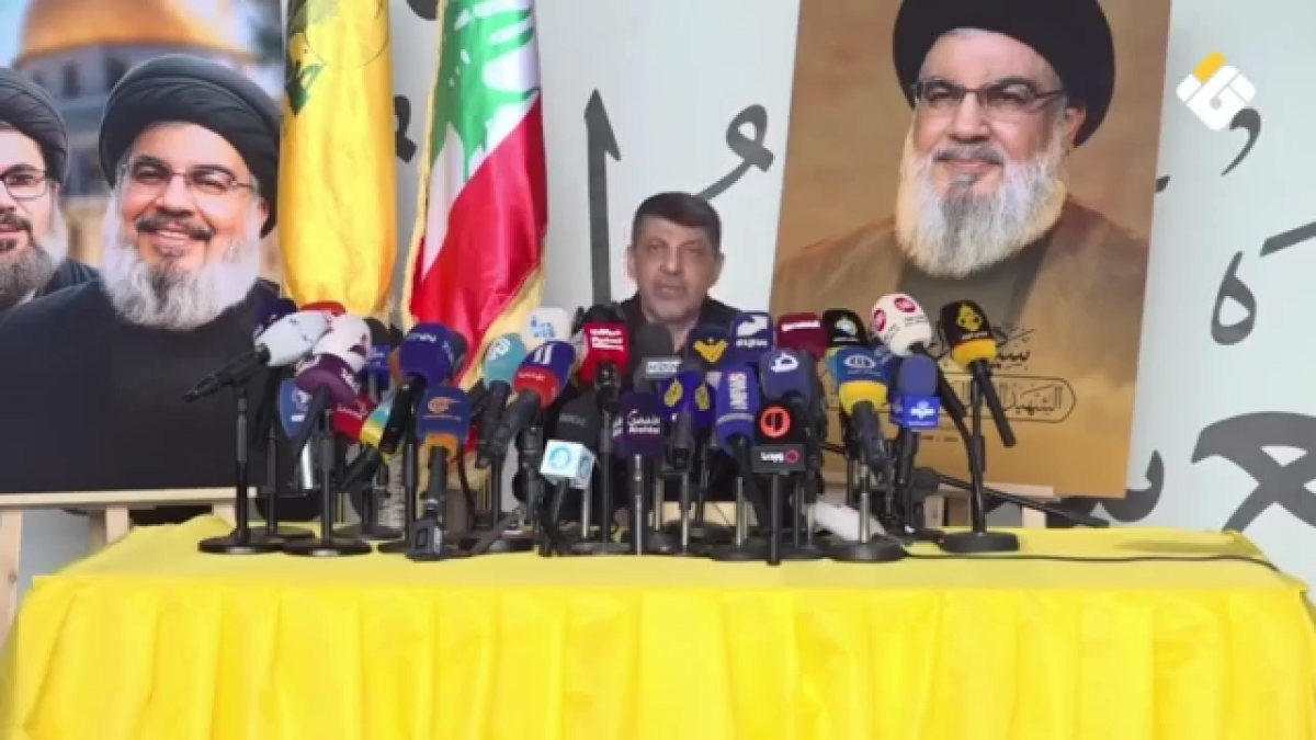 كلمة الأمين العام لحزب الله سماحة الشيخ نعيم قاسم خلال احتفال  الذكرى السنوية الأولى لاستشهاد القائد الإعلاميالكبير الحاج محمد عفيف الذي اقامه حزب الله في مجمع الامام حسن المجتبى عليهالسلام في الضاحية الجنوبية - بيروت 17-11-2025