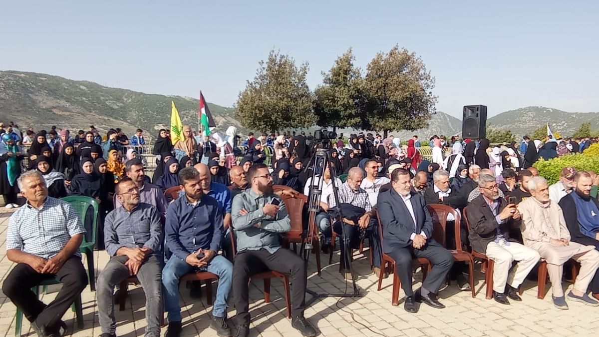 مراسم رفع راية علم فلسطين في معلم مليتا السياحي 29-4-2022