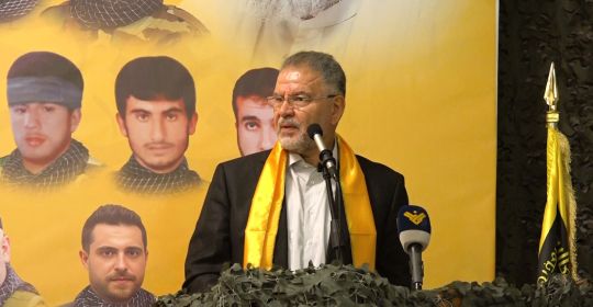 كلمة عضو كتلة الوفاء للمقاومة النائب د. علي فياض خلال الاحتفال التأبيني لشهيد الغدر الصهيوني حسن علي جميل سلطان في مجمع الإمام المهدي في بلدة الصوانة 16-11-2025