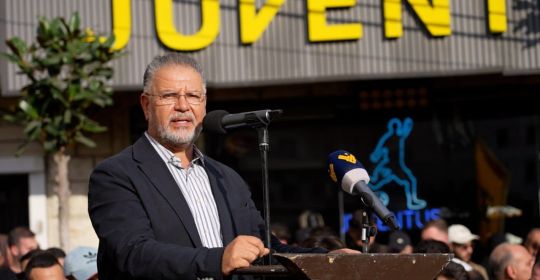 كلمة عضو كتلة الوفاء للمقاومة النائب علي فياض خلال تشييع الشهداء عبد الله كحيل، محمد كحيل، حسن غيث، محمد جابر، وهادي حامد في مدينة النبطية 2-11-2025