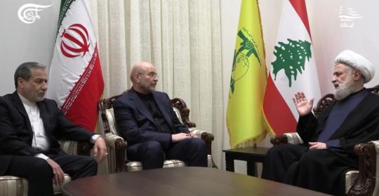 لقاء الأمين العام لحزب الله سماحة الشيخ نعيم قاسم مع وزير خارجية الجمهورية ‏الإسلامية الإيرانية الدكتور عباس عراقجي‏ 04-06-2025