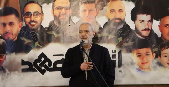 كلمة عضو المجلس السياسي في حزب الله الوزير السابق محمود قماطي خلال الاحتفال التكريمي الذي أقامه حزب الله للشهداء في بلدتي جون والسعديات لمناسبة يوم الشهيد 16-11-2025 ‏