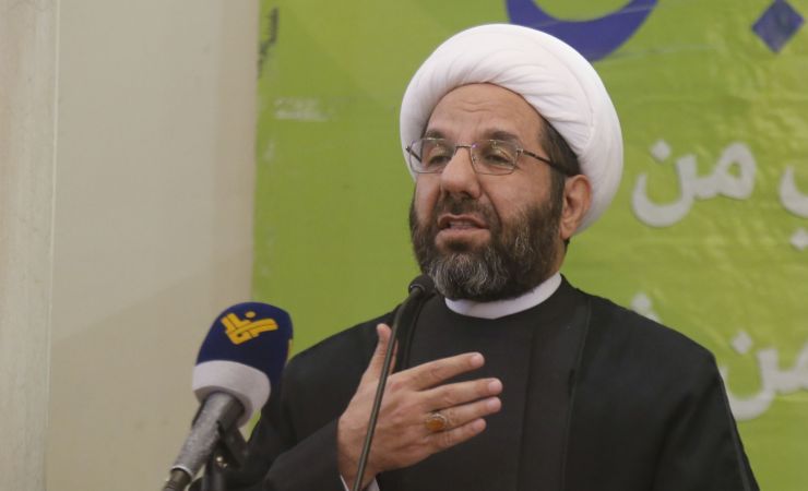 الشيخ علي دعموش: نحن نقول للأمريكيين ارفعوا أيديكم عن لبنان وسيكون بخير