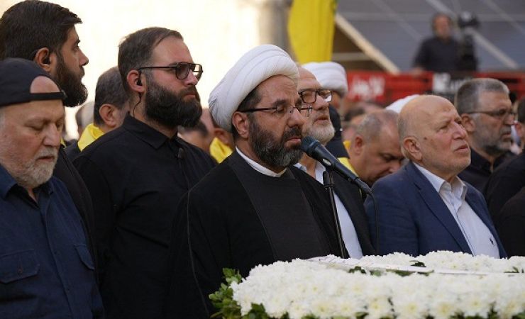 رئيس المجلس التنفيذي في حزب الله الشيخ دعموش  خلال تشييع القائد ‏الجهادي الكبير الشهيد السيد هيثم الطبطبائي والشهيدين مصطفى برو وقاسم برجاوي أن الهدف من اغتيال هذا القائد الجهادي الكبير هو النيل من إرادة المقاومة وعزمها وقرارها وتصميمها وإخافتها وضعضعتها لتتراجع وتتوقف وتضعف وتستسلم وتخضع ولكن هذا الهدف لن يتحقق على الإطلاق 24-11-2025