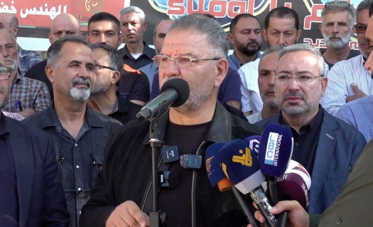 كلمة عضو كتلة الوفاء للمقاومة النائب الدكتور علي فياض خلال الوقفة التضامنية التي نظمها تجمّع بلديات الجنوب أمام سراي النبطية تضامنًا مع بلدية بليدا 31-10-2025