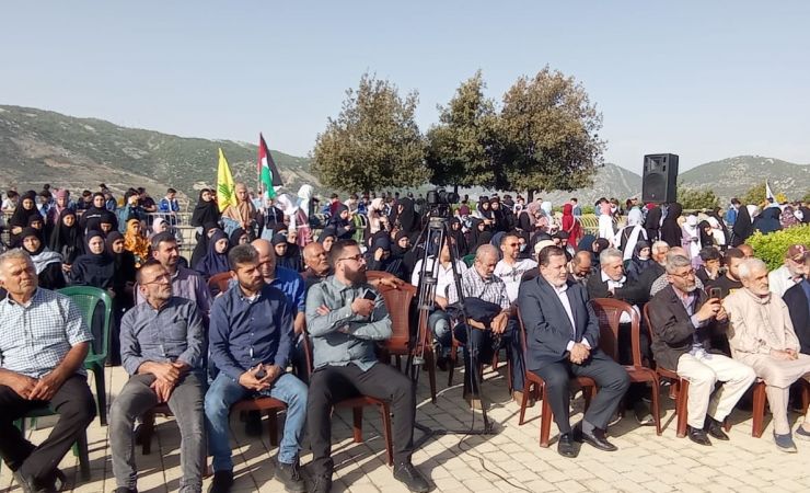 مراسم رفع راية علم فلسطين في معلم مليتا السياحي 29-4-2022